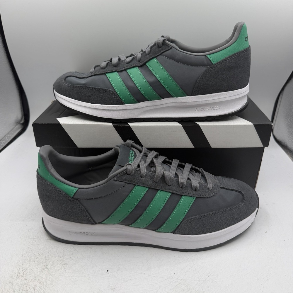 Adidas Run 70s 2.0 Running Shoes Mens Sz 10.5 Semi Court Green/Carbon JI4921